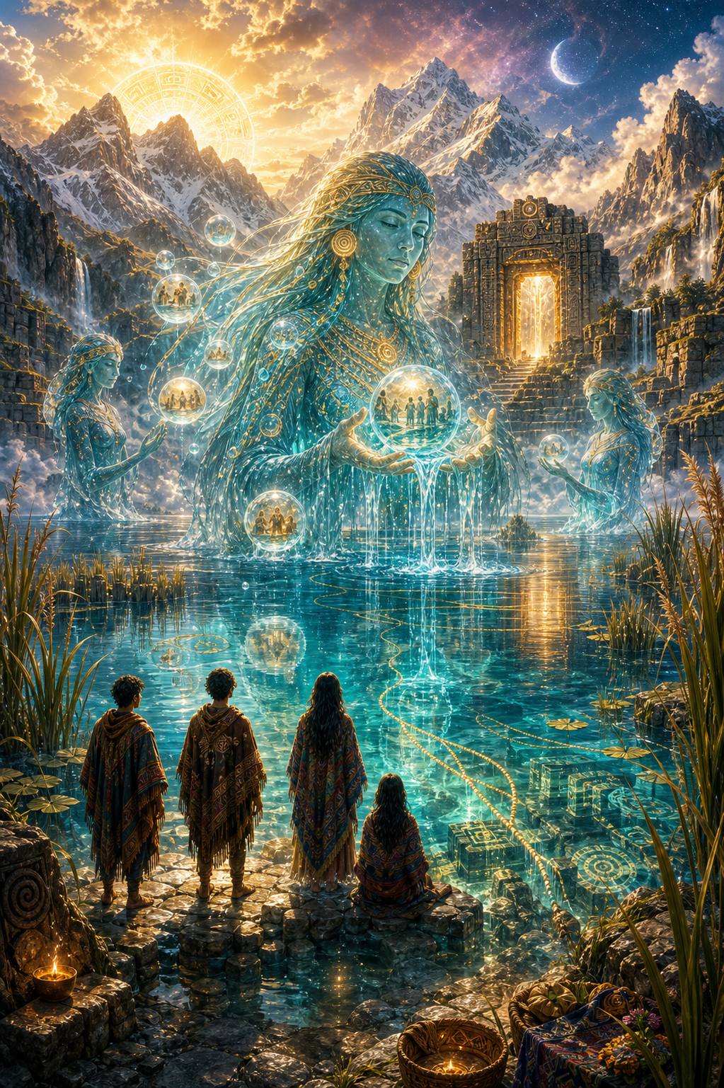 Lago de los Recuerdos Heridos y los espíritus Waka Yaku